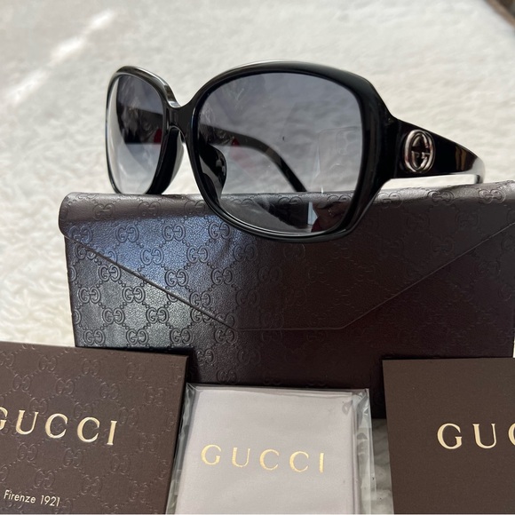 Gucci GG3178/K/S Black Gradient GG Logo Sunglasses w/Accessories - Picture 12 of 16